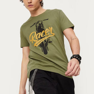 T-shirts pour hommes personnalisés, écologiques, à séchage rapide, imprimés en sérigraphie 3D, coupe classique, 250 g/m², poids lourd, 100 % polyester - Product Image 1