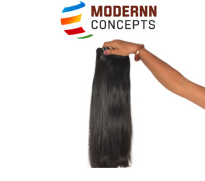 Extensions de cheveux humains indiens 100% naturels Remy, cuticules alignées, cheveux raides coupés droit, double trame - Product Image 1