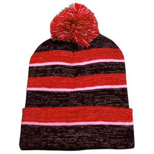 Gorro de Invierno de Punto con Pompón de Piel Sintética, Gorro de Punto de Doble Capa con Pompón, Gorro Extra Cálido para Exteriores - Product Image 4