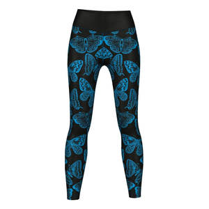 Leggings de yoga de compresión con logo personalizado de alta calidad para mujer, efecto levanta glúteos, al por mayor. - Product Image 1