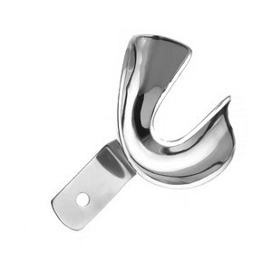 Premium Quality Dental Impression Tray with Edge L5 Perforated Lower Size XS Stainless Steel Reusable Autoclavable Orthodontic - Product Image 3