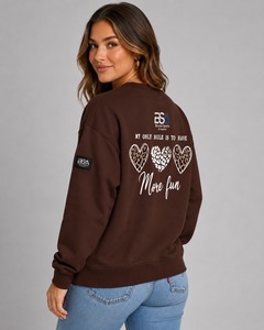 Sweat-shirts pour femmes, style actuel, chauds pour l'hiver, décontractés, anti-rétrécissement, séchage rapide, lettres personnalisées, couleurs et tailles variées, services ODM OEM - Product Image 2