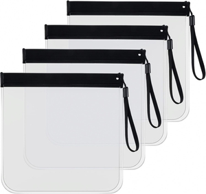 Sacs refermables en plastique à fermeture éclair simple, recyclables, transparents, pour sacs auto-scellants - Product Image 1