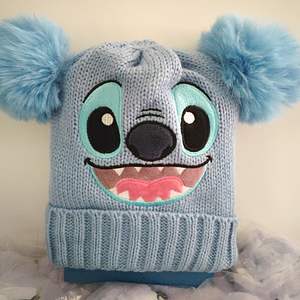 Gorro de Punto con Bordado de Perro y Dos Pompones para Niños y Niñas, Gorro Grueso y Cálido para Invierno - Product Image 1