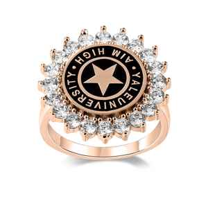 Bague d'École BOJ 055 Personnalisée sur Mesure pour Diplômé Universitaire, Bague de Fin d'Études Secondaires ou Universitaires pour Femme avec Pierre de Naissance en Argent 925 – Nouveauté Tendance - Product Image 3