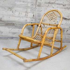 Rattan recliner <b>chair</b> children rocking <b>glider</b> <b>chairs</b> kids furniture direct supply from factory - Product Image 1