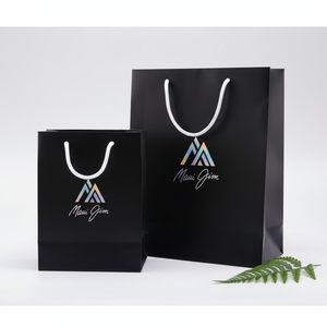 Bolsas de Papel Laminado Brillante de Lujo, Ecológicas y Reciclables, con Logotipo Personalizado, Asas de Cinta/Cuerda de Algodón, para Promoción de Joyería Premium - Product Image 6