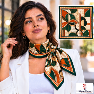 Écharpe bandana personnalisée de haute qualité, tissu léger, marque privée, fabricant textile OEM ODM, produit textile personnalisé Bali - Product Image 2