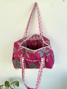 Bohemian <b>Travel</b> <b>Tote</b> <b>Bag</b> Animal Print <b>Large</b> Capacity Soft Handles Zipper Closure Shopping Female - Product Image 2