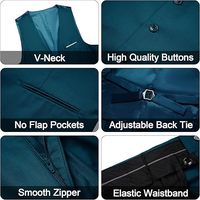 Costume de luxe italien respirant et classique pour homme, coupe ajustée, 3 pièces (blazer, pantalon, gilet), idéal pour mariage et soirée, grandes tailles