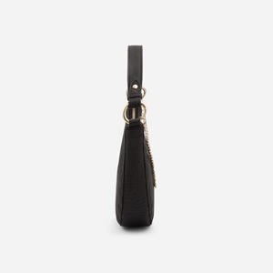Black OrganicLeather Eco-Friendly Durable Fashion Crescent Sling Shoulder Bag Chain Strap <b>Zip</b> Hobo <b>Purse</b> Women Outdoor Custom - Product Image 5
