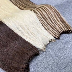 Vietnamese Flat Tip Hair Extensions | #613 Blonde, Piano, Mix Colors | Baby & Virgin Human Hair - Product Image 6