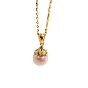 DIY Pearl Accessories 30509 S925 <b>Silver</b> Pendant Stand Fashion Jade Necklace with 8-10mm Round <b>Beads</b> Jewelry Findings Components - Product Image 5