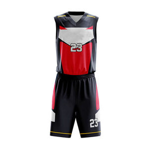Conjuntos de Uniformes de Baloncesto Sublimados Personalizados, Ropa Deportiva Unisex, 100% Poliéster, Transpirable, de Secado Rápido, Antibacteriano, para Todas las Temporadas - Product Image 2
