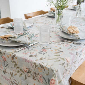 Ravello Elegant Floral Printed <b>Tablecloth</b> for Home Dining and Entertaining - Product Image 2