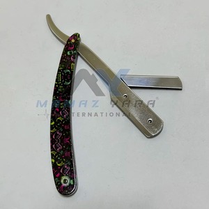 Professional Barber Straight <b>Swing</b> Lock <b>Single</b> Edge Stainless Steel Folding Razor Hygienic Paper Coated Replaceable Blade Shave - Product Image 5