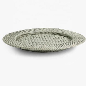 Handmade Rattan Placemats <b>Round</b> Natural Brown White Bohemian <b>Table</b> Mats <b>Set</b> <b>For</b> <b>Dining</b> Decor - Product Image 3
