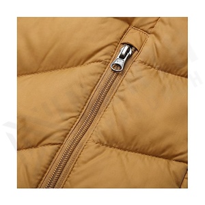 Hooded Quilted Waterproof <b>Bubble</b> Jacket Black Full Sleeve Winter Windproof Cotton Shell Knitted Fabric Polyester Filling Stand - Product Image 5