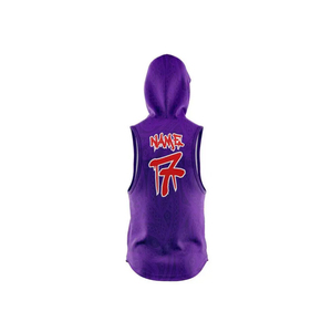 Custom Adults Purple and White Color Wear Breathable 7 on 7 Football Uniform for Men Low Price - Product Image 3