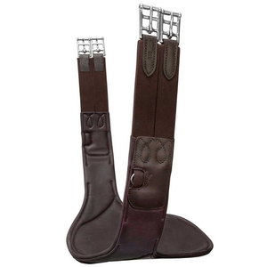 Cincha de Cuero para Caballo con Hebillas Dobles Color Marrón - Product Image 1