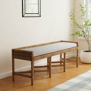 Banco tapizado de mezcla de poliéster para muebles de sala de estar - Product Image 2