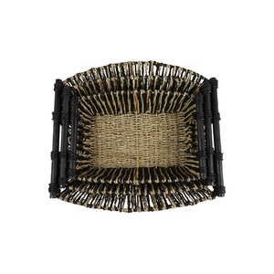 Set of 3 Seagrass <b>Baskets</b> with Domed Woven Rims Handmade <b>Storage</b> <b>Basket</b> Wholesale eco-friendly Made in Vietnam - Product Image 3