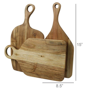 New Arrival Solid Mango Wood Rectangular Chopping Board New Design Wooden Cutting Board 3 Piece <b>Slate</b> for Kitchenware Use India - Product Image 2