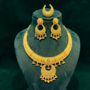 Ensemble de bijoux 4 pièces pour femme, plaqué or 24 carats, brillant et élégant, cadeau de mariage fait main, design tendance, complément moderne, très vendu - Product Image 2