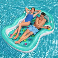 Canapé-salon de bar gonflable flottant de loisirs Île flottante pour piscine