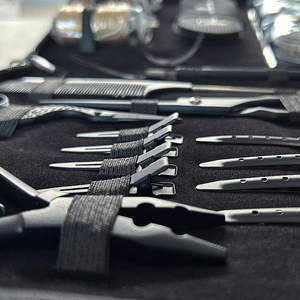 Kit de Herramientas para Extensiones de Cabello de Acero Inoxidable y Plástico, Ligero y Duradero, con Pinzas para Uso en Extensiones Anchas y Estrechas, para Mujeres - Product Image 5
