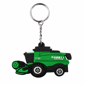 Custom 3D PVC Keychain <b>Cartoon</b> Farm Tractor Key <b>Ring</b> Plastic Pendant Business Gift Souvenir Aifran Supporting Goods ASG-Y-004 - Product Image 3