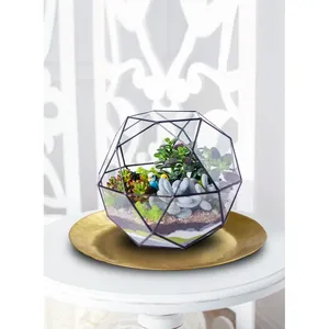 Luxury Handmade Metal <b>Vanity</b> Organizer Tray for Bathroom Bedroom <b>Dressing</b> <b>Table</b> and Cosmetic StorageRound Brass Decorative Tray - Product Image 4