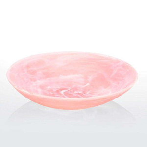 Ensemble de bols de table modernes et tendance en résine blanche et rouge, polis avec un aspect marbré noir naturel, meilleurs bols à fruits durables - Product Image 1