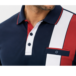 100% Cotton Men's Polo Shirts Customized Logo Short Sleeved Slim Fit Solid Pattern Golf T Shirt by Standard International - Product Image 4