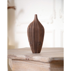 Vase en bois naturel personnalisable pour décoration de table, style ferme, cadeau léger pour la Fête des Mères, MULTI - Product Image 4