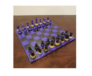 Luxury Black Blue Resin Chess Set Custom Resin <b>Board</b> <b>Games</b> Large Modern Chess Pieces Set Professional <b>Table</b> <b>Games</b> Chess <b>Board</b> - Product Image 2