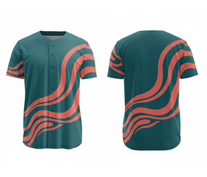 เสื้อเบสบอลประสิทธิภาพสูง – ชุดทีมแบบซับลิเมชั่นสั่งทำพิเศษ พร้อมโลโก้และหมายเลขตามสั่ง |   ฐานผ้าโพลีเอสเตอร์ที่ระบายอากาศได้ดี - Product Image 2