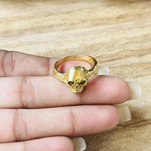 Unique Design Owl <b>Ring</b> Amethyst Owl <b>Ring</b> Gothic Brass <b>Ring</b> For Men 18k Gold Plated <b>Chunky</b> Animal Punk Biker <b>Ring</b> Wholesale/OEM - Product Image 2