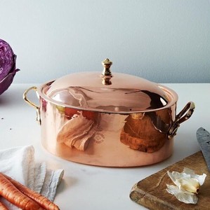 Casserole de cuisson multifonction en cuivre avec couvercle, marmite robuste pour servir les aliments, utilisation en cuisine, restaurant, hôtel - Product Image 3