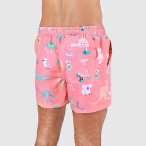 Shorts de bain pour hommes de haute qualité, 95% polyester, 5% élasthanne, extensibles dans 4 directions, respirants, avec cordon de serrage, taille élastique, imprimé numérique - Product Image 4