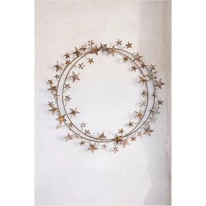 Handmade Metal Wreath with Beautiful Botanical Pattern for <b>Front</b> <b>Door</b> Wall Garden and Seasonal <b>Decoration</b> - Product Image 4
