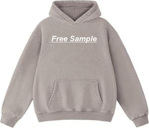Sweat à capuche épais unisexe à épaules tombantes, coupe classique, en molleton de coton personnalisé, zippé, respirant, écologique, pour l'hiver, couleur unie - Product Image 2