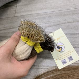 Vente en Gros Cheveux Vierges Cheveux Russes Kératine Double Dessiné Nano Pointe Extensions de Cheveux Humains - Product Image 6