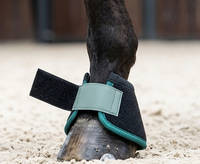 HM GLOBAL Premium Ergonomique Non-Twist Design Néoprène Rembourré Mat Noir Sarcelle Piping Cheval Cloche Botte Équestre Léger
