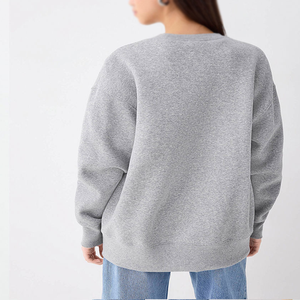 Women's Casual Loose Fit Crew Neck Sweatshirt with Decorative Embroidery Detail, <b>Long</b> <b>Sleeve</b> Pullover <b>Top</b> for Wholesale Apparel - Product Image 5