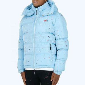 Nouvelles vestes en duvet à col capuche pour hommes, manches longues, fermeture éclair intégrale - Product Image 5