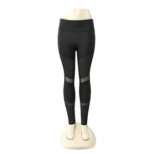 Leggings Largos de Cintura Alta Antibacterianos para Mujer, Tejido de Encaje Ajustado, 80% Elastano, 20% Poliéster, Hechos en Pakistán - Product Image 1