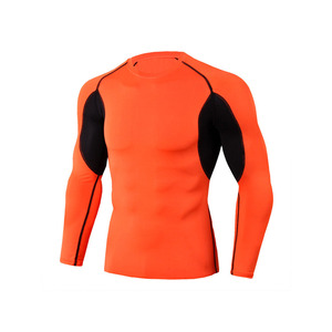 Haut de compression ajusté à manches longues pour homme, noir, pour arts martiaux, entraînement et gym, personnalisable - Product Image 5