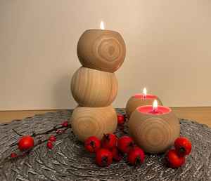 Support de bougie chauffe-plat en bois décoratif nordique pour mariage, vente en gros - Product Image 5