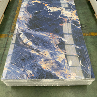 Paneles de Pared de PVC con Acabado Brillante, Diseño Moderno, Ligeros, Resistentes al Agua, para Proyectos de Bricolaje en el Hogar, Imitación Mármol, Alta Calidad